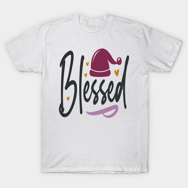 Christmas Blessed T-Shirt by Fox1999